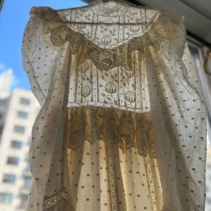 Ulla Johnson Embroidered Cream Dress NWOT